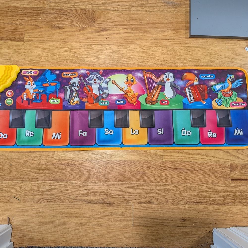 Colorful Kids Musical Play Piano Mat - Multi-Color